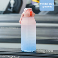 New frosted gradient water bottle 2 liter water bottle